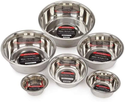 ProSelect Stainless Steel Classic Dog Bowl, 2-Quart