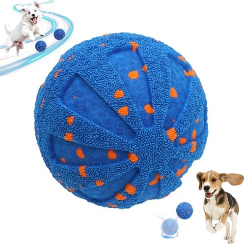 Interactive Dog Toys, Automatic Moving Dog Balls Self Rolling Vibrating Bouncing Ball for Dogs Medium & Large E-TPU Smart Dog Toys Stimulating for Boredom-Blue by Conamei