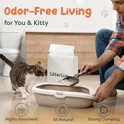 Tofu Cat Litter, Clumping, Ultra Absorbent, Flushable,100% Natural Ingredients, Soluble, Neutralizes Odor, Dust-Free, 11lb - Image 4