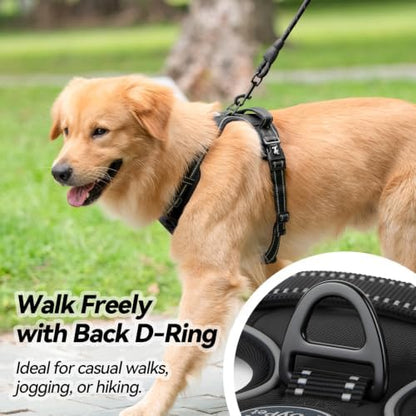 PoyPet No Pull Dog Harness Large with Front Clip & Neck Release Buckle - Image 4
