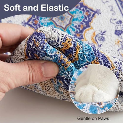 Glittme Cat Litter Mat, 33"x22" Non-Slip Washable Trapping Mat for Cats - Image 4