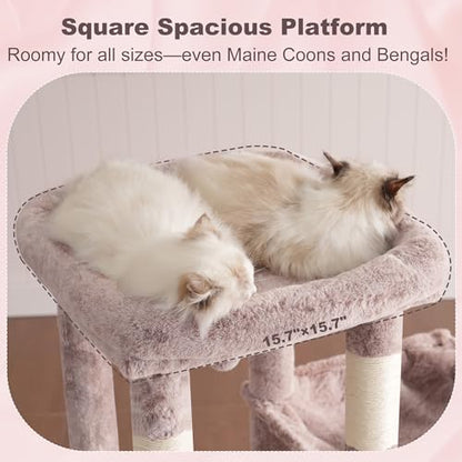 Heybly Heavy Duty Cat Tree with Large Base for Large Indoor Cats HCT026MU - Image 3