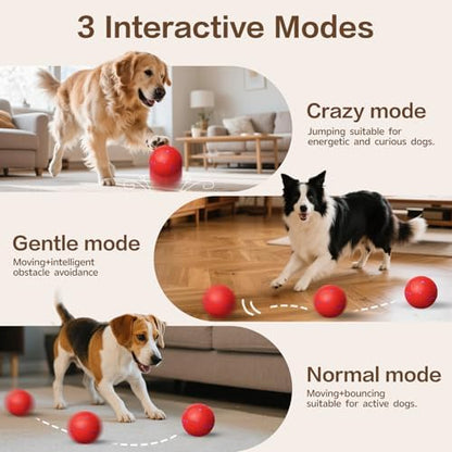 Interactive Dog Ball, Smart Interactive Dog Toys for Medium and Large Dogs - Image 2