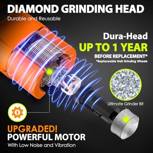 IREDOON Dog Nail Grinder with 4 LED Lights, 3 Speeds Super Quiet for Pets - Image 4