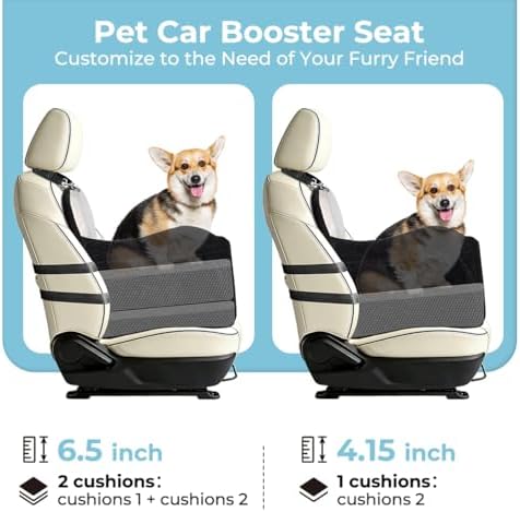 KYG Dog Car Seat for Small/Medium Dogs Under 35lbs - Image 4