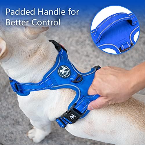 PoyPet No Pull Dog Harness, Reflective Vest with 2 Leash Clips & Handle - Image 4