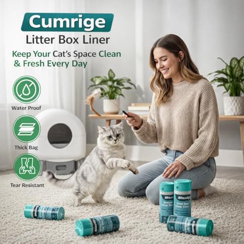 Extra Thick Replacement Litter Box Liners for Cumrige & Fumoi Box, 60 Bags - Image 4