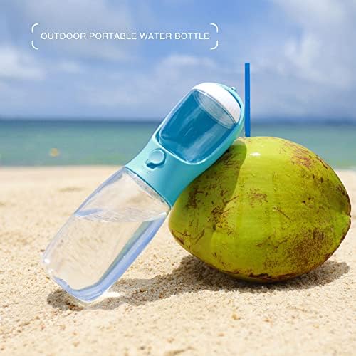 Dog Water Bottle with Food Container, Portable Leak Proof Pet Water Dispenser for Walking Hiking Travel, Puppy Essentials Accessories for Small Large Dogs, Dog Gifts (10oz/15oz/19oz) - Image 2