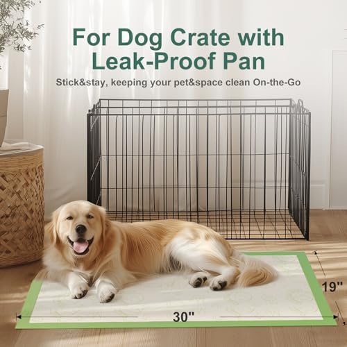 Dog Pee Pads with Adhesive Strips 50Count, 19"X30" Extra Large Disposable Pee Pads for Dogs, Non-Slip Puppy Training Pads for Crate/Cage/Carrier - Image 6