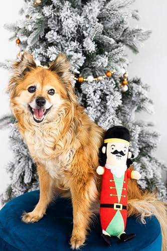 Pearhead Holiday Nutcracker Dog Toy, Stuffed Dog Plush Toy, Squeaker Pet Toy, Christmas Dog Toy, Pet Owner Gift, Novelty Pet Toys - Image 5