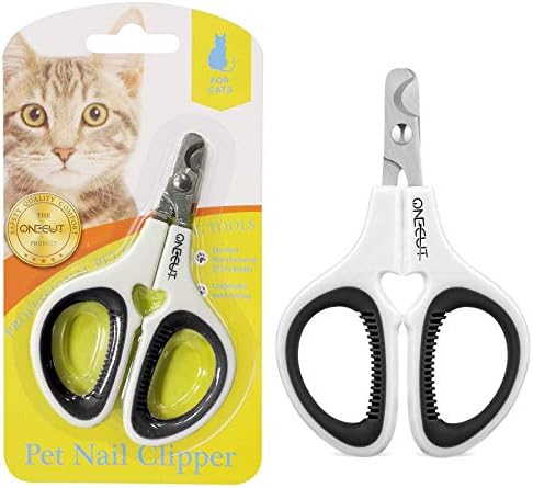 Pet Nail Clippers, Cat & Kitten Claw Nail Clipper Safe Sharp Trimmer by OneCut