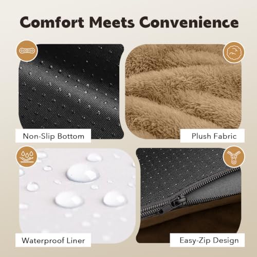 MEKIY Orthopedic Washable Dog Bed with Bolster for Large Sized Dogs - Image 4