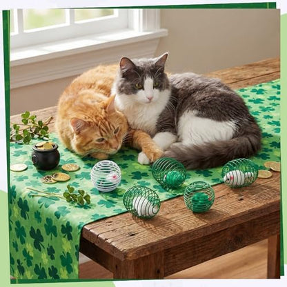 Jecery 5 Pcs Cat Toys Spring,Mouse,Green - Image 6