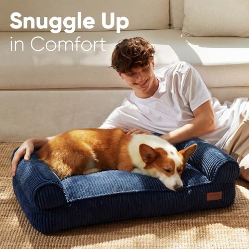 FUKUMARU Cute Dog Bed, Thickened Orthopedic Dog Sofa, Waterproof&Washable - Image 3