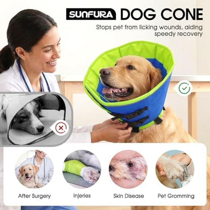 Dog Cones for Medium Dogs, Soft Cone for Dogs to Stop Licking - Image 2