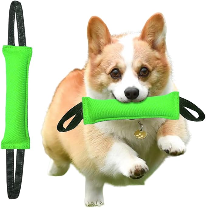 Clysoru tug Toy for Dogs Tug of War Dog Puppy Bite with 2 Strong Handles Made Durable Tear Resistant Stitches
