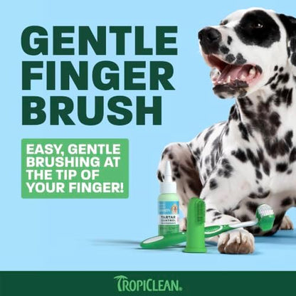 TropiClean Fresh Breath Puppy Tooth Brushing Kit, New Puppy Essentials - Image 4