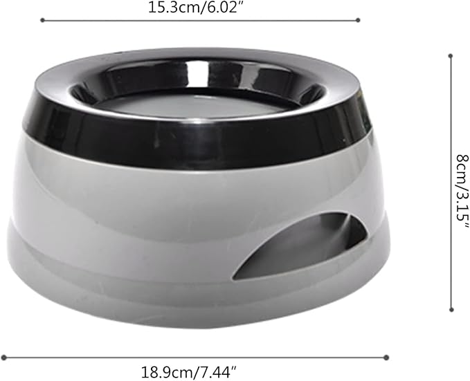 Dog Water Bowl,No-Spill Pet Water Bowl,Non Slip Bottom,750mL/25oz Slow Water Feeders,for Dogs,Cats