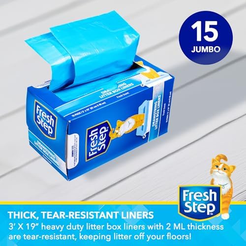 Fresh Step Drawstring Cat Litter Liners, Scented, 3 ft x 19 in, 15 Count - Image 2