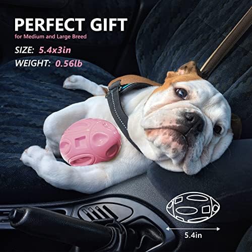 EASTBLUE Dog Toys for Aggressive Chewers, Indestructible Squeaky Football - Image 6