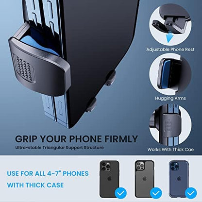 Phone Mount for Car Phone Holder Mount Upgraded Metal CD Slot Phone Holder Car Cell Phone Holder Thick Cases Friendly iPhone Holder for Car Mount for CD Player Fit for All iPhone Smartphone - Image 5