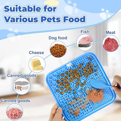 Lick Mat for Dogs, Slow Feeder with Suction Cups for Dog Anxiety Relief - Image 4