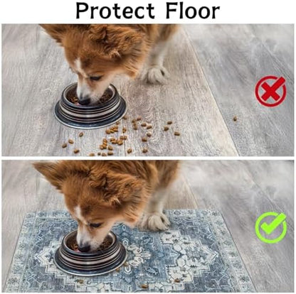 Pet Food Mats for Floor, Absorbent Dog Mat for Food and Water Dispenser Mat, Dog Food Mat Quick Dry Cat Food Mat Pet Supplies - Image 3