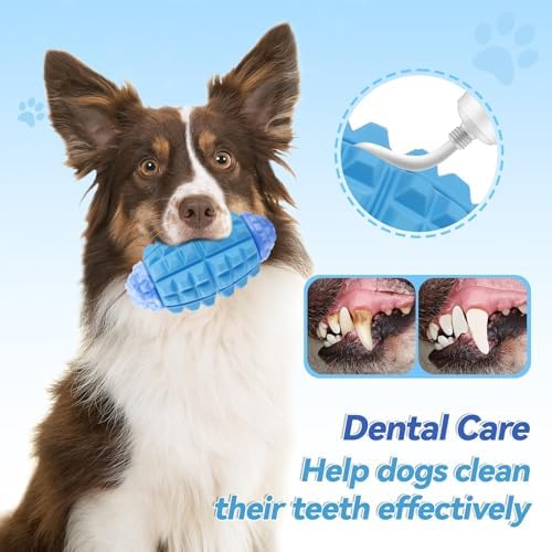YINEYA Dog Toys for Aggressive Chewers, Tough Dog Chew Toys, Dark Blue - Image 4