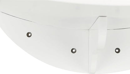 Trixie Lea Wall Mount Perch XXL, Cat Shelf with Soft Plush Cushion Bed, Ideal for Large Cats, 11 x 19-inches, White (44579)
