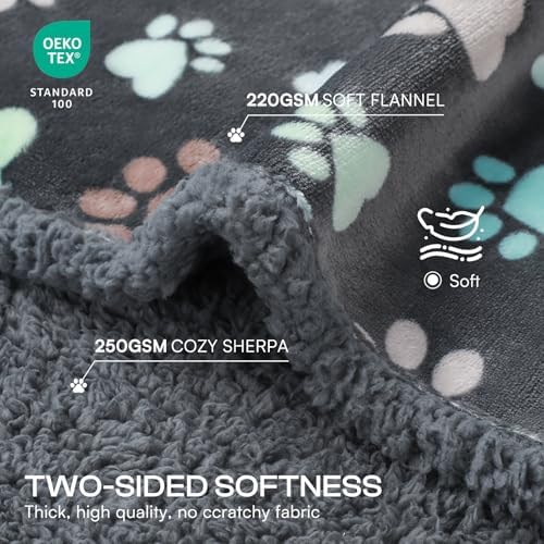 Luciphia Waterproof Dog Blanket Reversible Sherpa Fleece for Large Dogs Cat - Image 2