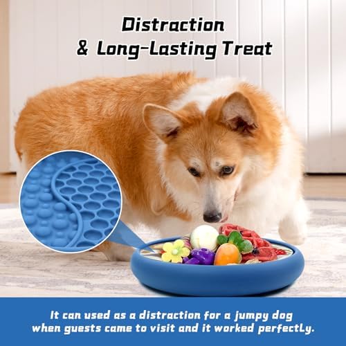 Dog Lick Bowl, Non-Slip Lick Mat Slow Feeder for Dogs & Cats - Image 4