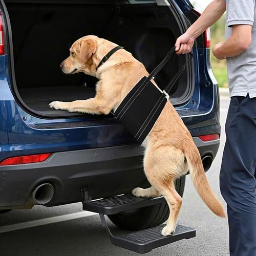 AIITLE Adjustable Dog Sling Dog Lift Harness Hind Leg Support, Black XL - Image 5