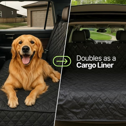 Formosa Covers Dog Car Seat Cover for Back Seat - Car Floor Cover for Dogs - Non-Slip Backing - Travel with Your Pet Mess Free - Universal Fit 56" W x 94 L, Grey - Image 5
