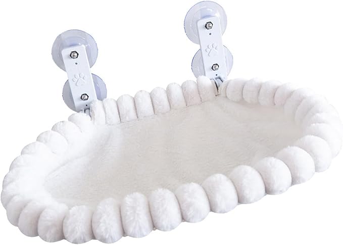 Hammock Portable Design Hanging Space Saving with Removable Washable Fabric Suction Cup Mount Cats Hammock Foldable Bed Space Saving Bed