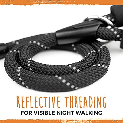 Mighty Paw Double Dog Leash with Rope Handle - Double Leash for Two Dogs No Tangle Design. Split Lead for 2 Pets. Adjustable to Fit All Sized Breeds. Reflective Dual Pet Lead for People with 2 Pups - Image 6