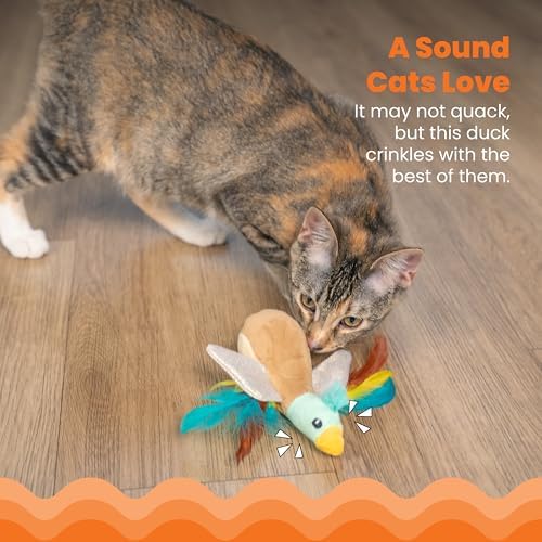 Catstages Flapperz Duck Plush Interactive Catnip Cat Toy - Image 4