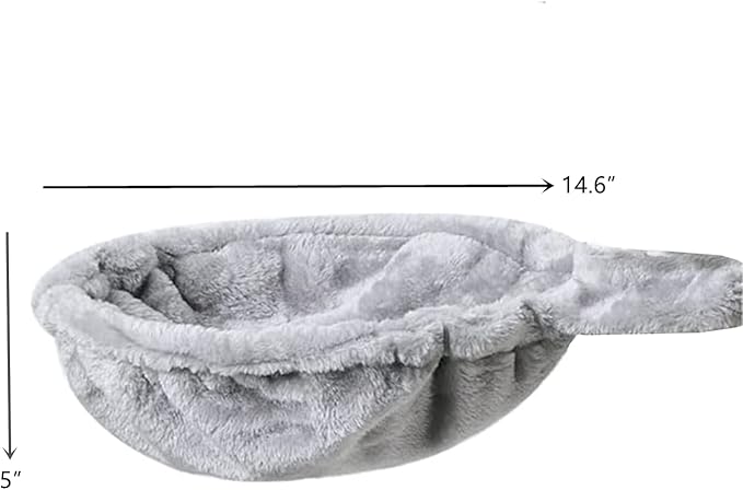 SHENGOCASE 14.6" 2-Pack Light Grey Nest Basket Lounger Hammock Bed Replacement for Cat Tree Tower, 5-Pack Hanging Toys, Cat Tree Accessories Hammock Attachment