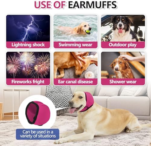 Dog Ear Protector, Blocks Water from Entering Ears for Bath, Keeps Calm During Grooming & Blow Drying - Image 4