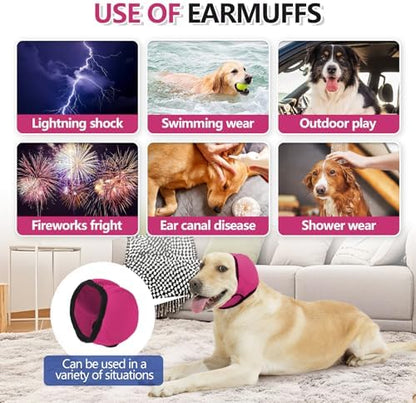 Dog Ear Protector, Blocks Water from Entering Ears for Bath, Keeps Calm During Grooming & Blow Drying - Image 4