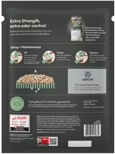 Tidy Cats Breeze Extra Strength Zeolite Pellets, Active Clean Scent 3.5 lb (Pack of 2) - Image 2