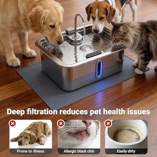 Dog Water Fountain Filter 6-Pack+6 Sponges Set - Image 2