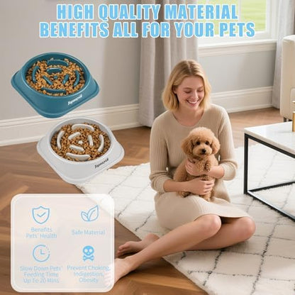2 Pack Slow Feeder Dog Bowls for Small Dogs - Image 5