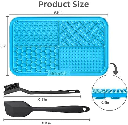 MateeyLife Lick Mat for Dogs & Cats, Slow Feeder Licking Pads for Boredom - Image 4