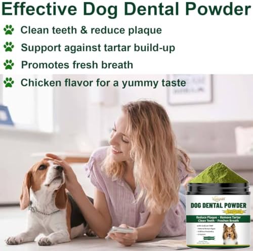 Dog Dental Powder, Easy Teeth Cleaning, Breath Freshener, Plaque Remover - Image 5