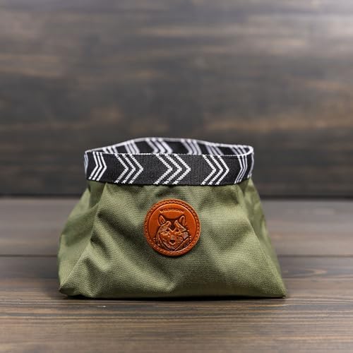 Wilderdog Backpacking Bowl - Holds Food & Water Up to 64oz - Olive - Image 2