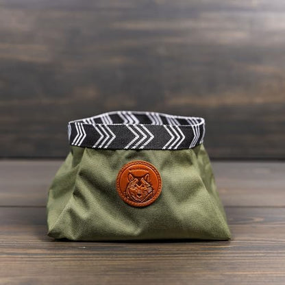 Wilderdog Backpacking Bowl - Holds Food & Water Up to 64oz - Olive - Image 2