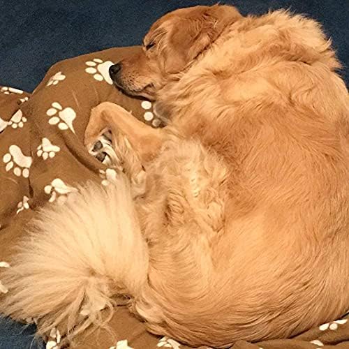 Comsmart Pet Blanket Dog Cat Soft Fleece Blankets Sleep Mat Pad Bed Cover with Paw Print for Kitten Puppy and Other Small Animals, 6 Pack of 39x31 Inches - Image 7