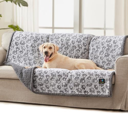 Luciphia Waterproof Dog Blanket Reversible Sherpa Fleece for Large Dogs Cat by luciphia