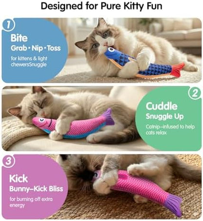 PetBusy Cat Toys with [5000 mg A+Natural Catnip & Silvervine] Kicker Fun - Image 5