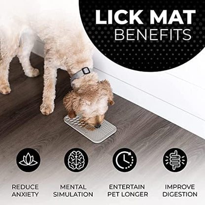 Pup Culture Dog Lick Mat for Dogs (2 Pack), Feeding Pad for Anxious Pets Plus 4 Different Puzzles for Mental Stimulation for Dogs - Supports Mental, Dental, and Digestive Health - Heavy Duty - Image 4
